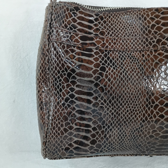 Rebecca Minkoff Brown Snake Print Crossbody Bag - Picture 9 of 14